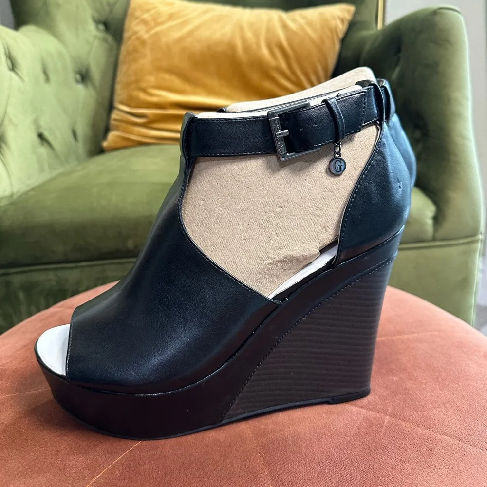 NEW! Guess Black GFRorie Wedges - Picture 6 of 16